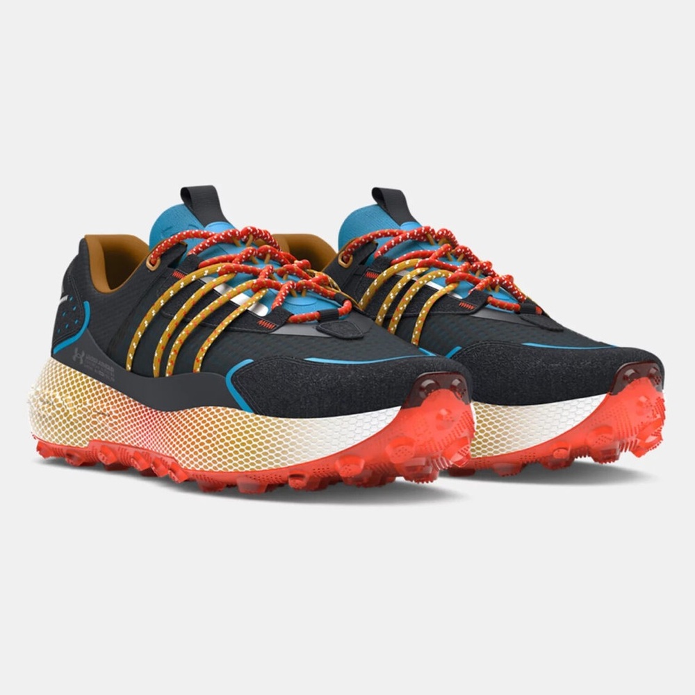 NEW Under Armour HOVR venture pro Fat Tire black  Orange yellow sz 7 MEN 40 8.5